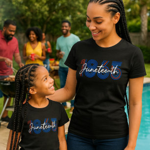 Camiseta Patriótico 1865 Vermelho, Branco e Azul
