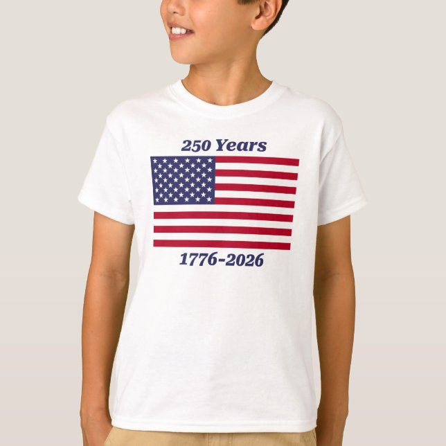 Camiseta Patriótico 250 Anos 1776-2026 (Frente)