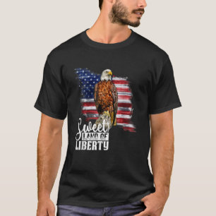 Camiseta Patriótico 4º de julho de Eagle American Flag Amer