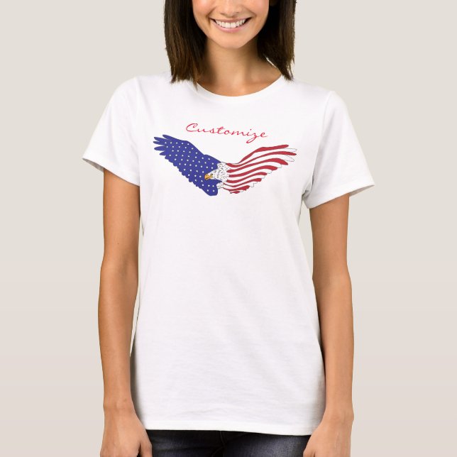 Camiseta Patriótico 4º de julho do American Eagle Thunder_C (Frente)