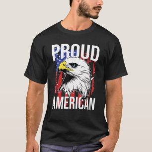 Camiseta Patriótico 4 De Julho Águia - Orgulho Americano -