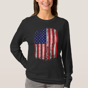 Camiseta Patriótico Afastado do Bandeira Americano