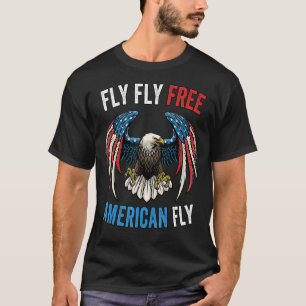 Camiseta Patriótico Águia Americana 4 De Julho Homens