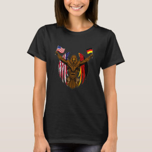 Camiseta Patriótico alemão Americano Flagle herança exp