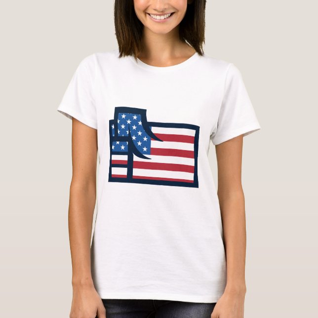 Camiseta Patriótico Americano (Frente)