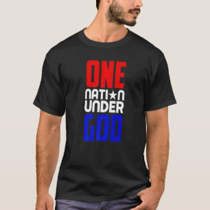 Camiseta Patriótico americano cristão americano 4 de julho