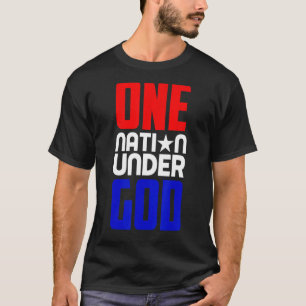 Camiseta Patriótico americano cristão americano 4 de julho