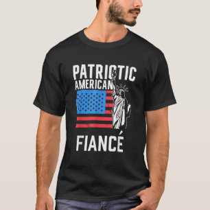 Camiseta Patriótico Americano Fianc Usa Patriot America Eua