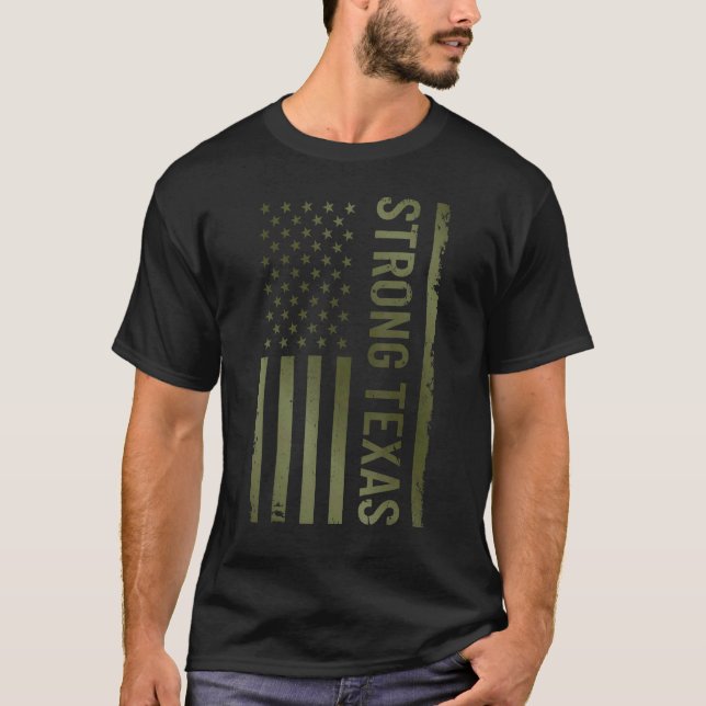 Camiseta Patriótico Americano Forte no Texas 2022 (Frente)