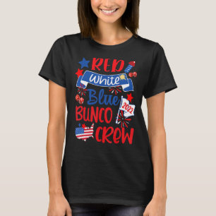 Camiseta Patriótico Azul Branco Vermelho Azul Azul Azul Em