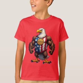 Camiseta Patriótico BALD EAGLE, AMERICANO, ORGULHOSO