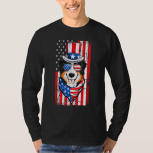 Camiseta Patriótico Bernese Mountain Usa Bandeira Americana