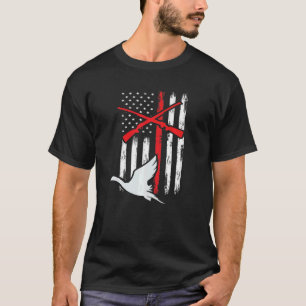 Camiseta Patriótico Caçador de Ganso Americano