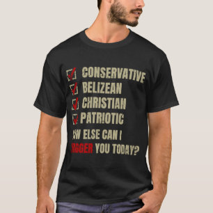 Camiseta Patriótico Cristão Conservador Beliziano