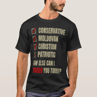 Camiseta Patriótico Cristão Conservador da Moldávia
