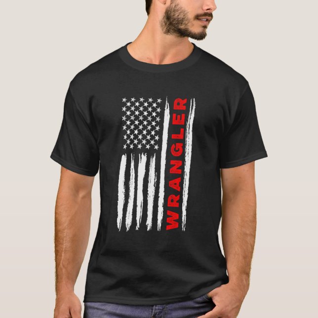 Camiseta Patriótico da bandeira americana Wrangler Usa Flag (Frente)