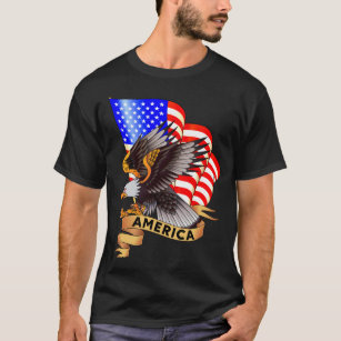 Camiseta Patriótico da Marca Americana