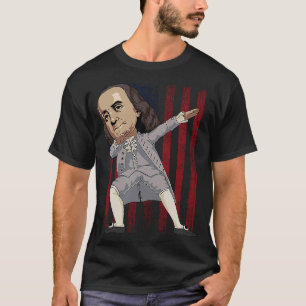 Camiseta Patriótico Dabbing Benjamin Franklin Dab Dance 4º