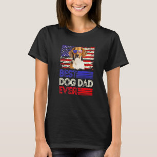 Camiseta Patriótico de Bandeira Americano do Melhor Pai de 