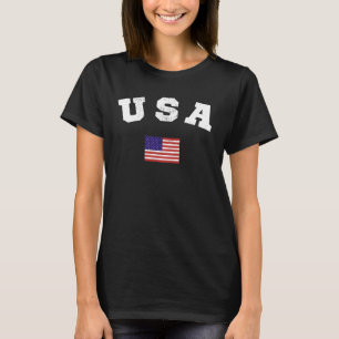 Camiseta Patriótico de Bandeira dos EUA