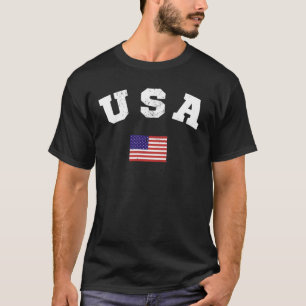 Camiseta Patriótico de Bandeira dos EUA