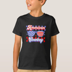 Camiseta Patriótico do Cowboy Americano Ocidental