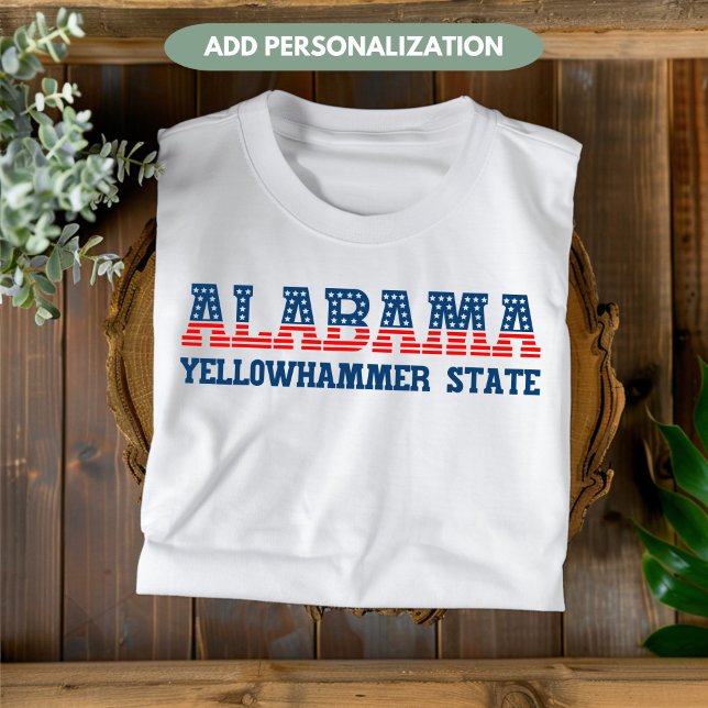 Camiseta Patriótico do Estado do Alabama Yellowhammer (Criador carregado)