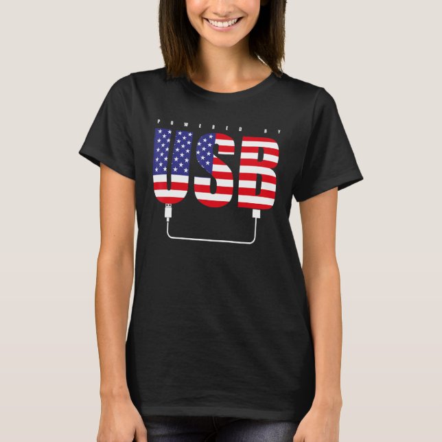 Camiseta Patriótico do Jogo de Jogos de Sinalizador America (Frente)
