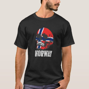 Camiseta Patriótico do Orgulho Norueguês de Sinalizador da