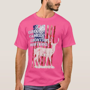 Camiseta Patriótico do País de Caça à Família de Deus