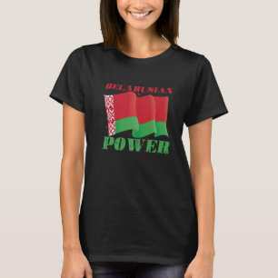 Camiseta Patriótico do País de Minsk do Poder Bielorrusso B