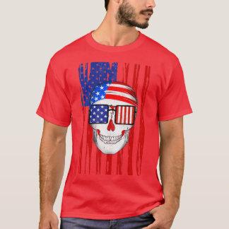 Camiseta Patriótico do Pavilhão Americano