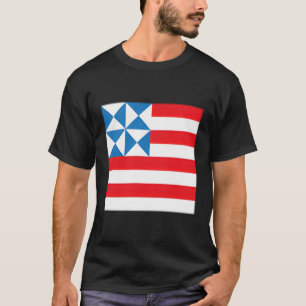 Camiseta Patriótico do Quilt Star - União Americana