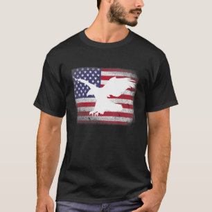 Camiseta Patriótico dos EUA Bandeira Americana Eagle 4 de j