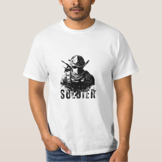 Camiseta Patriótico dos Homens Soldados dos EUA