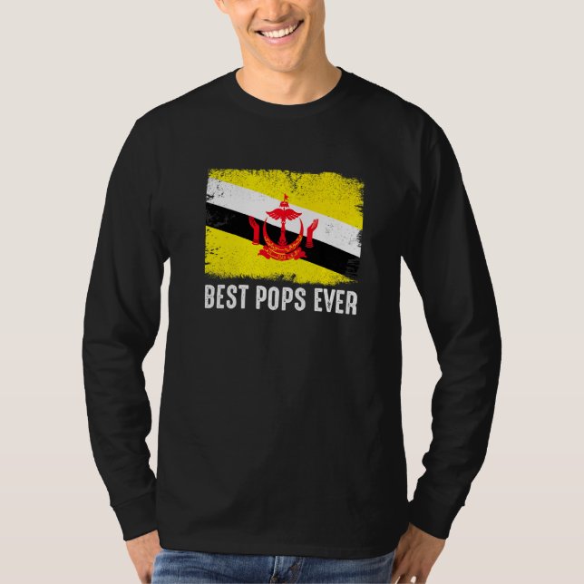 Camiseta Patriótico dos Melhores Pop de Brunei Afastado (Frente)