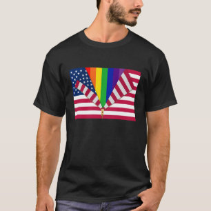 Camiseta Patriótico E gay-friendly