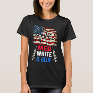 Camiseta Patriótico Estudante Médico 4 De Julho Da Escola U