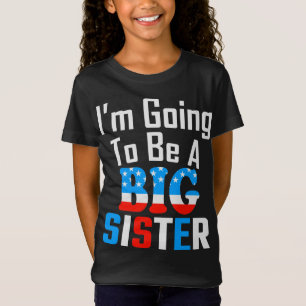 Camiseta Patriótico Eu vou ser uma Irmã Grande