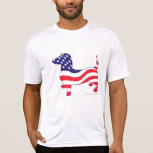 Camiseta Patriótico EUA Dachshund