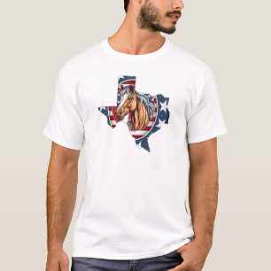 Camiseta Patriótico EUA Texas