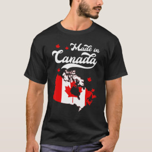 Camiseta Patriótico Feito No Canadá Maple Leaf 1rua De Julh
