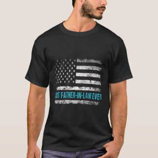 Camiseta Patriótico Melhor Padre-De-Direito Com Os American
