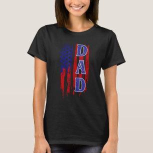 Camiseta Patriótico Militar Veterano Pai Americano