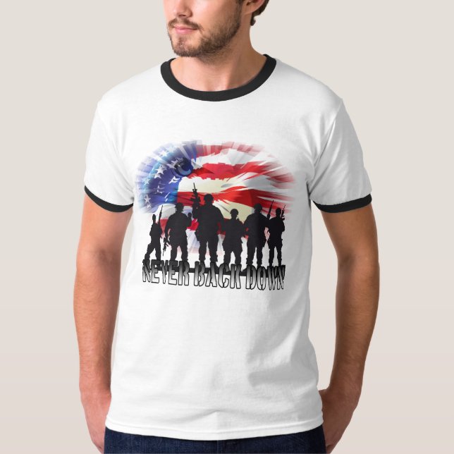 Camiseta Patriótico Nunca se Rende (Frente)