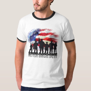 Camiseta Patriótico Nunca Volta Para Baixo