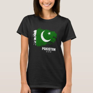 Camiseta Patriótico Paquistanês Orgulho Vintage Bandeira Pa