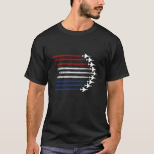 Camiseta Patriótico Para Homens Jato 4 De Julho Para Homens