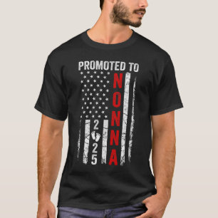 Camiseta Patriótico Promovido A Nonna 2025 Primeira Vez Nov
