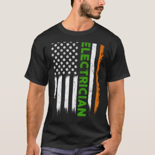Camiseta Patriótico Rua Elétrica de Bandeira Irlandesa Patr